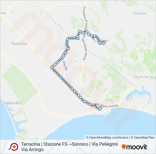 COTRAL Bus Line Map