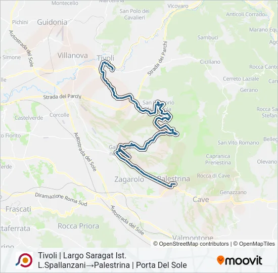 COTRAL Bus Line Map