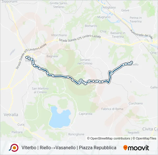 COTRAL Bus Line Map