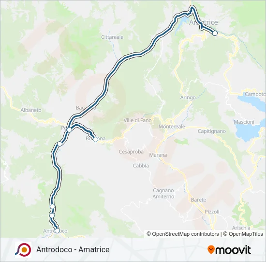 COTRAL Bus Line Map