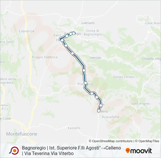 COTRAL Bus Line Map