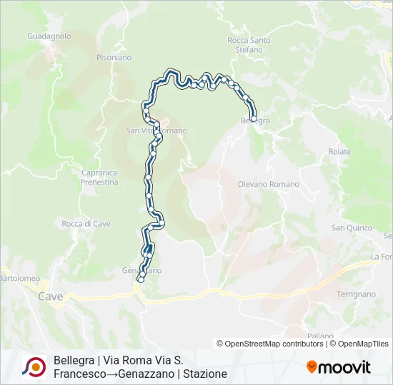 COTRAL Bus Line Map