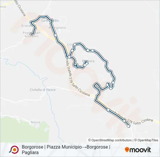COTRAL Bus Line Map