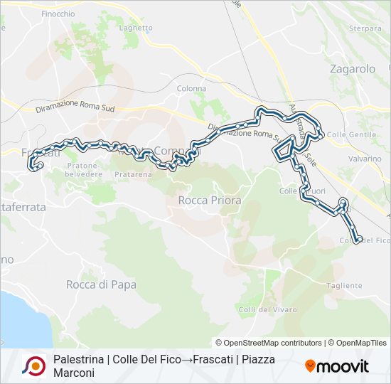COTRAL Bus Line Map