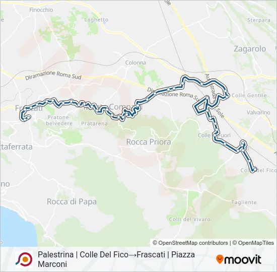 COTRAL Bus Line Map