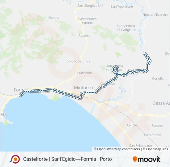 COTRAL Bus Line Map
