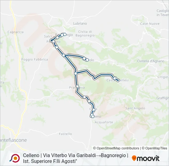 COTRAL Bus Line Map