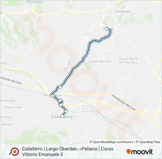 COTRAL Bus Line Map