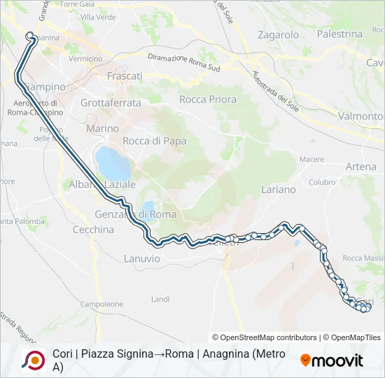 COTRAL Bus Line Map