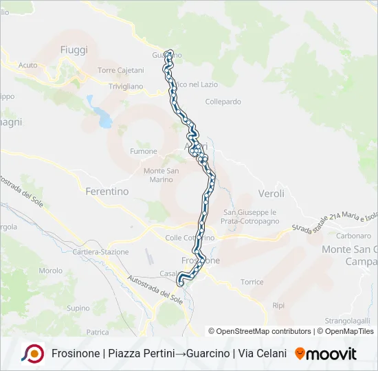 COTRAL Bus Line Map