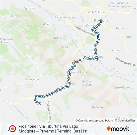 COTRAL Bus Line Map