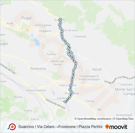 COTRAL Bus Line Map