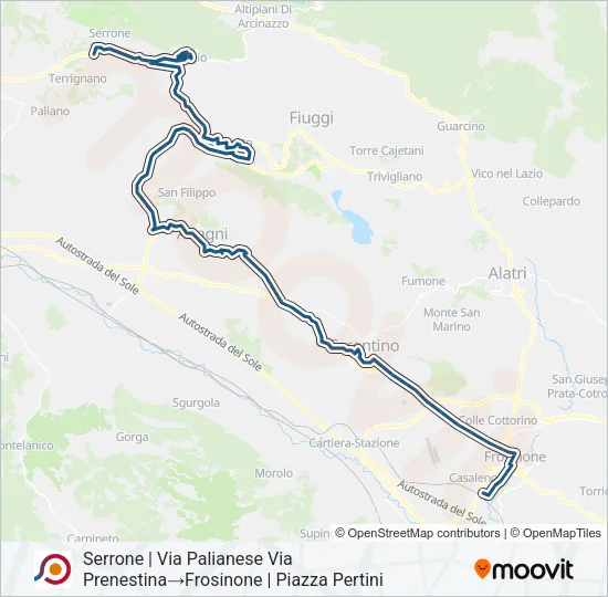 COTRAL Bus Line Map
