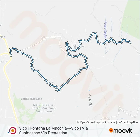 COTRAL Bus Line Map