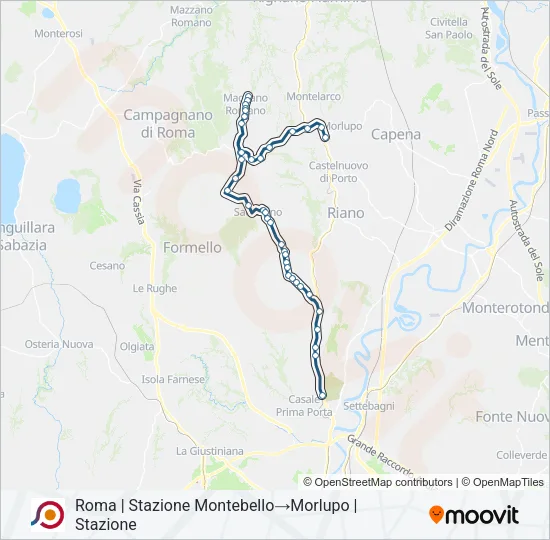COTRAL Bus Line Map