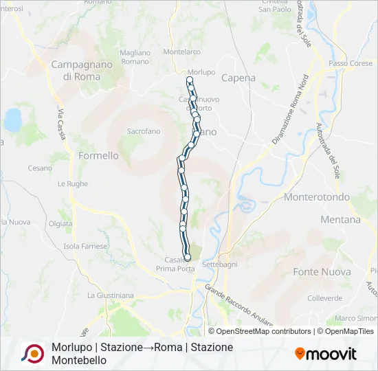 COTRAL Bus Line Map