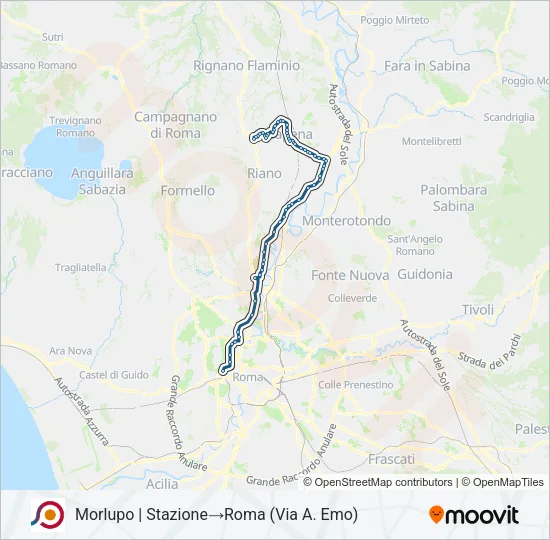 COTRAL Bus Line Map