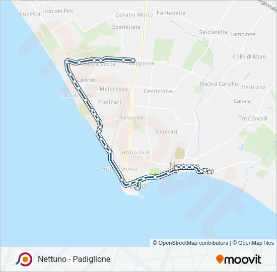 COTRAL Bus Line Map