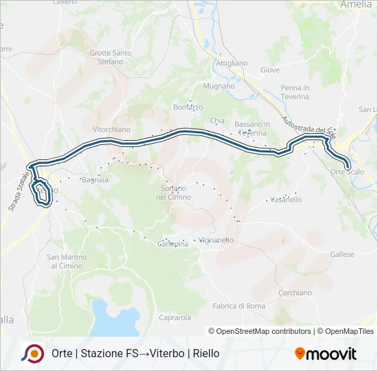 COTRAL Bus Line Map