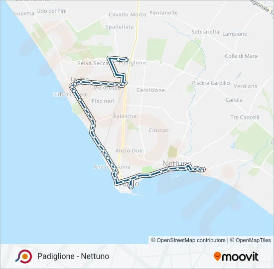 COTRAL Bus Line Map