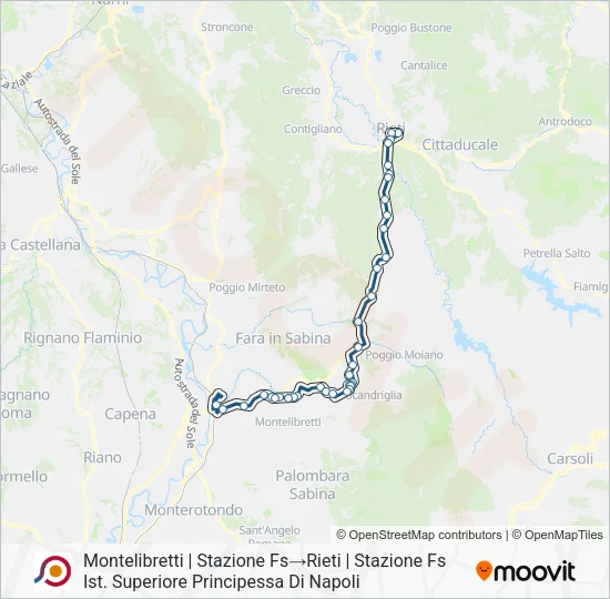 COTRAL Bus Line Map