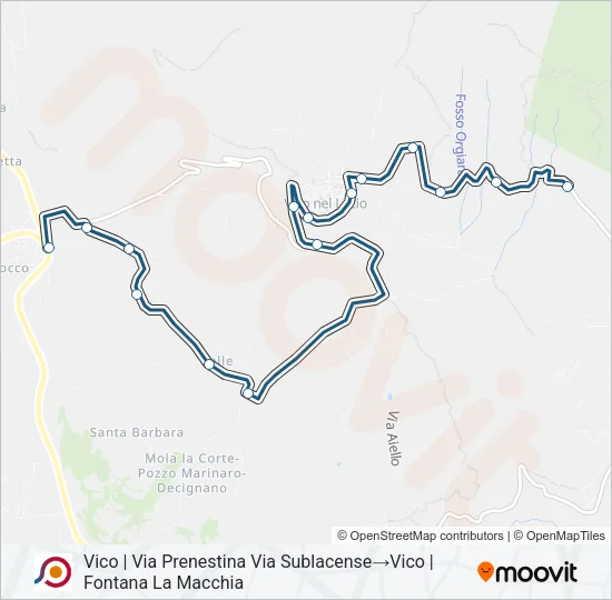 COTRAL Bus Line Map