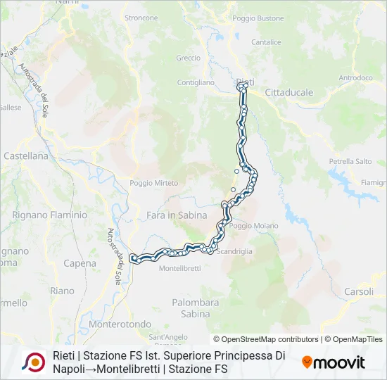COTRAL Bus Line Map