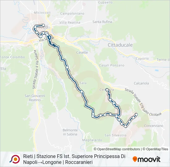 COTRAL Bus Line Map