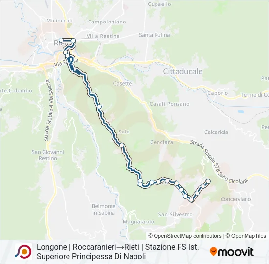 COTRAL Bus Line Map