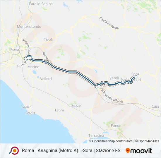 COTRAL Bus Line Map