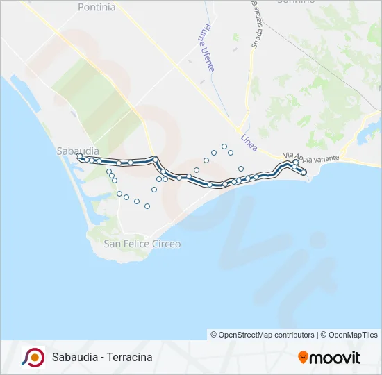 COTRAL Bus Line Map