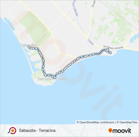 COTRAL Bus Line Map