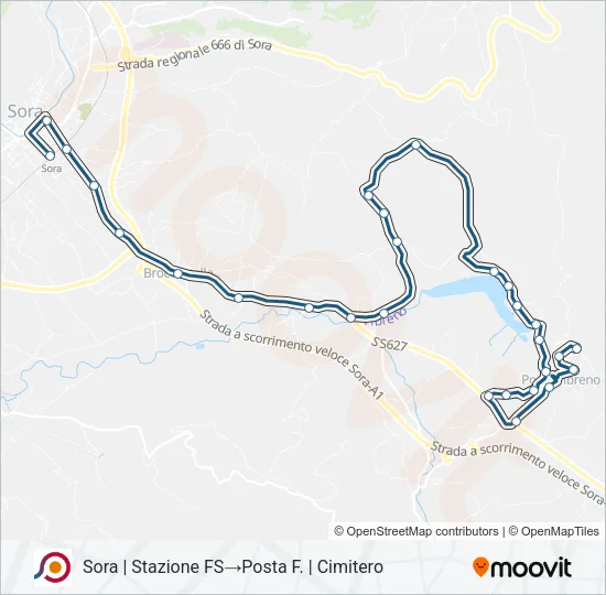 COTRAL Bus Line Map