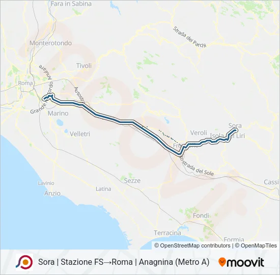 COTRAL Bus Line Map