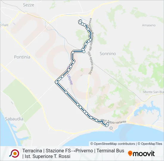 COTRAL Bus Line Map