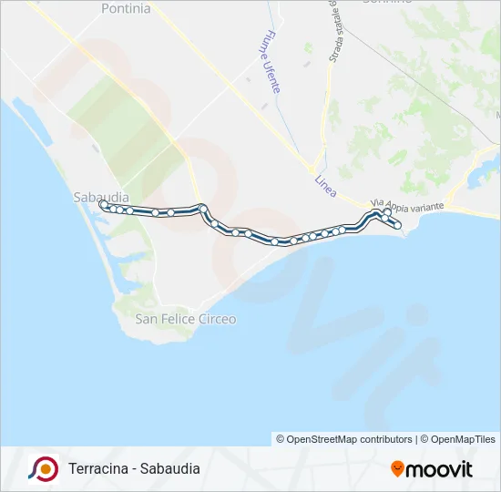 COTRAL Bus Line Map