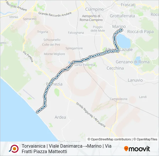 COTRAL Bus Line Map