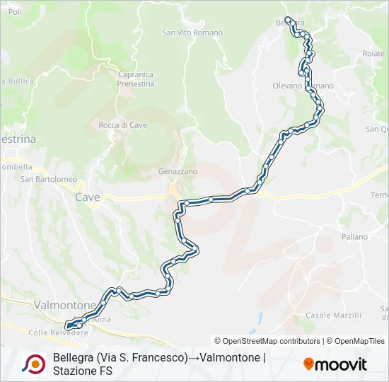 COTRAL Bus Line Map