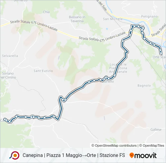 COTRAL Bus Line Map
