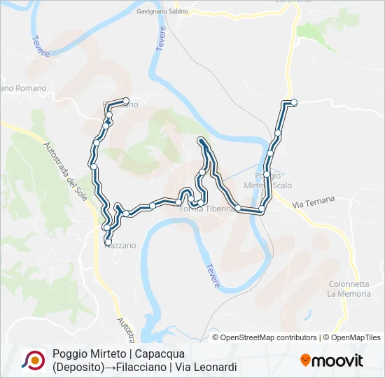 COTRAL Bus Line Map