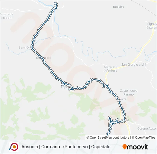 COTRAL Bus Line Map
