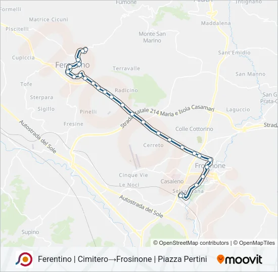 COTRAL Bus Line Map