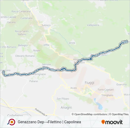 COTRAL Bus Line Map
