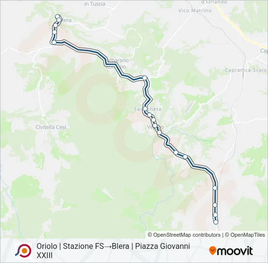 COTRAL Bus Line Map