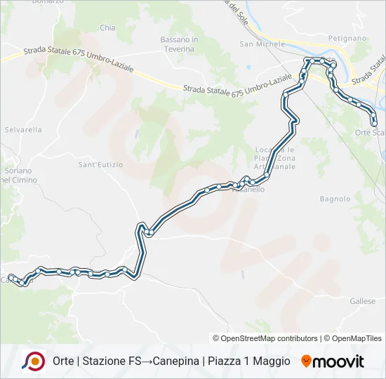 COTRAL Bus Line Map