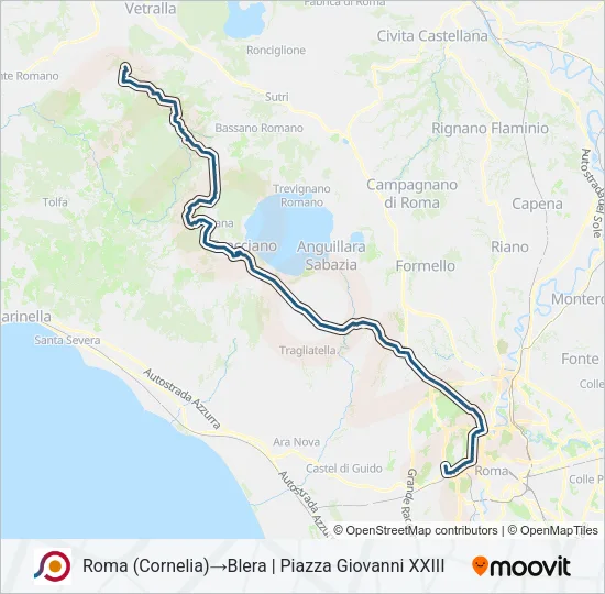 COTRAL Bus Line Map