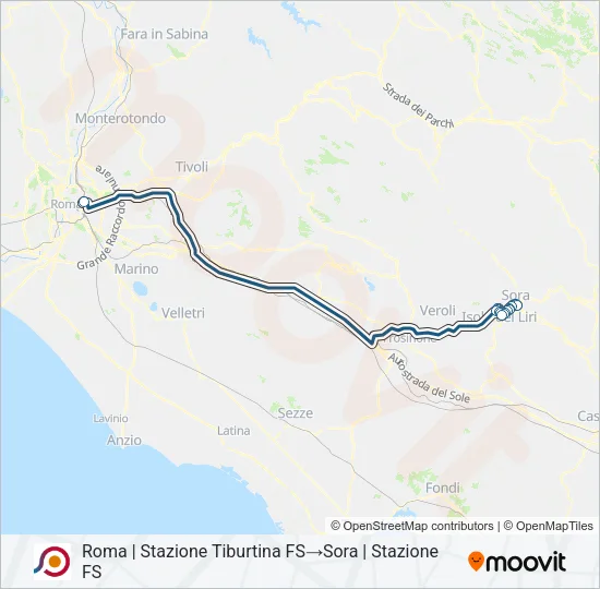 COTRAL Bus Line Map