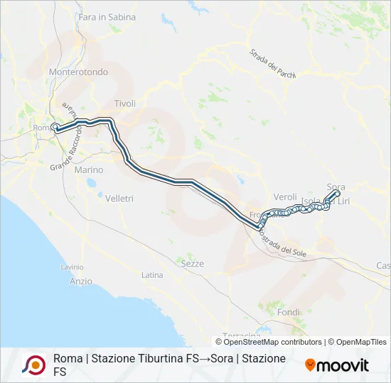 COTRAL Bus Line Map