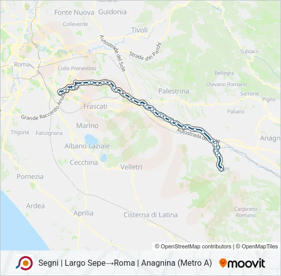 COTRAL Bus Line Map