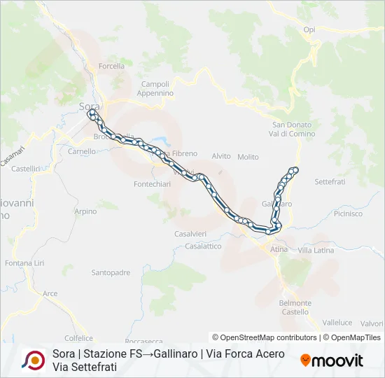 COTRAL Bus Line Map